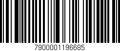 Código de barras (EAN, GTIN, SKU, ISBN): '7900001196685'