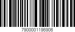 Código de barras (EAN, GTIN, SKU, ISBN): '7900001196906'