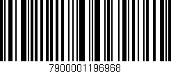 Código de barras (EAN, GTIN, SKU, ISBN): '7900001196968'