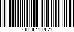 Código de barras (EAN, GTIN, SKU, ISBN): '7900001197071'