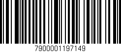 Código de barras (EAN, GTIN, SKU, ISBN): '7900001197149'