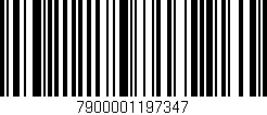 Código de barras (EAN, GTIN, SKU, ISBN): '7900001197347'