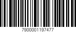Código de barras (EAN, GTIN, SKU, ISBN): '7900001197477'