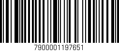 Código de barras (EAN, GTIN, SKU, ISBN): '7900001197651'