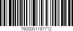 Código de barras (EAN, GTIN, SKU, ISBN): '7900001197712'