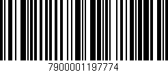 Código de barras (EAN, GTIN, SKU, ISBN): '7900001197774'