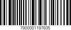 Código de barras (EAN, GTIN, SKU, ISBN): '7900001197835'