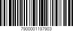Código de barras (EAN, GTIN, SKU, ISBN): '7900001197903'