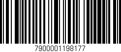 Código de barras (EAN, GTIN, SKU, ISBN): '7900001198177'