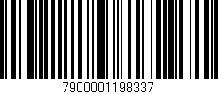 Código de barras (EAN, GTIN, SKU, ISBN): '7900001198337'