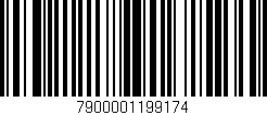 Código de barras (EAN, GTIN, SKU, ISBN): '7900001199174'