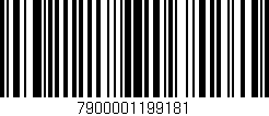 Código de barras (EAN, GTIN, SKU, ISBN): '7900001199181'