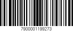 Código de barras (EAN, GTIN, SKU, ISBN): '7900001199273'