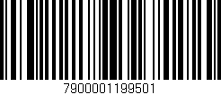 Código de barras (EAN, GTIN, SKU, ISBN): '7900001199501'