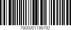 Código de barras (EAN, GTIN, SKU, ISBN): '7900001199792'