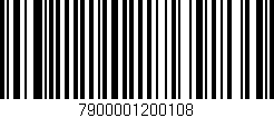Código de barras (EAN, GTIN, SKU, ISBN): '7900001200108'