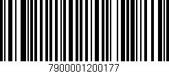 Código de barras (EAN, GTIN, SKU, ISBN): '7900001200177'