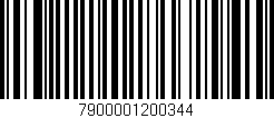 Código de barras (EAN, GTIN, SKU, ISBN): '7900001200344'