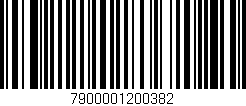 Código de barras (EAN, GTIN, SKU, ISBN): '7900001200382'