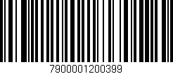 Código de barras (EAN, GTIN, SKU, ISBN): '7900001200399'