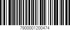 Código de barras (EAN, GTIN, SKU, ISBN): '7900001200474'