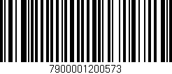 Código de barras (EAN, GTIN, SKU, ISBN): '7900001200573'