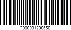 Código de barras (EAN, GTIN, SKU, ISBN): '7900001200658'