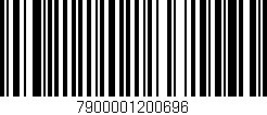 Código de barras (EAN, GTIN, SKU, ISBN): '7900001200696'
