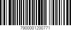 Código de barras (EAN, GTIN, SKU, ISBN): '7900001200771'