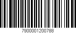 Código de barras (EAN, GTIN, SKU, ISBN): '7900001200788'