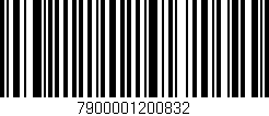 Código de barras (EAN, GTIN, SKU, ISBN): '7900001200832'