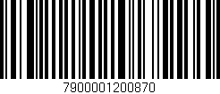 Código de barras (EAN, GTIN, SKU, ISBN): '7900001200870'