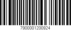 Código de barras (EAN, GTIN, SKU, ISBN): '7900001200924'