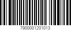 Código de barras (EAN, GTIN, SKU, ISBN): '7900001201013'