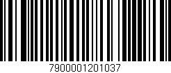 Código de barras (EAN, GTIN, SKU, ISBN): '7900001201037'