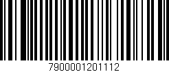 Código de barras (EAN, GTIN, SKU, ISBN): '7900001201112'