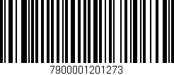Código de barras (EAN, GTIN, SKU, ISBN): '7900001201273'