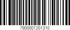 Código de barras (EAN, GTIN, SKU, ISBN): '7900001201310'