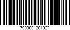 Código de barras (EAN, GTIN, SKU, ISBN): '7900001201327'