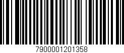 Código de barras (EAN, GTIN, SKU, ISBN): '7900001201358'
