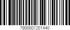 Código de barras (EAN, GTIN, SKU, ISBN): '7900001201440'