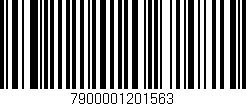 Código de barras (EAN, GTIN, SKU, ISBN): '7900001201563'