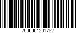 Código de barras (EAN, GTIN, SKU, ISBN): '7900001201792'