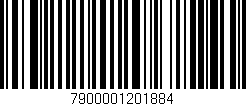 Código de barras (EAN, GTIN, SKU, ISBN): '7900001201884'