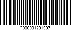 Código de barras (EAN, GTIN, SKU, ISBN): '7900001201907'