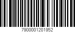 Código de barras (EAN, GTIN, SKU, ISBN): '7900001201952'