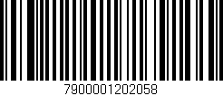 Código de barras (EAN, GTIN, SKU, ISBN): '7900001202058'