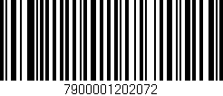 Código de barras (EAN, GTIN, SKU, ISBN): '7900001202072'