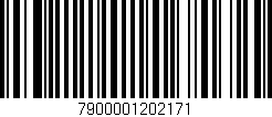 Código de barras (EAN, GTIN, SKU, ISBN): '7900001202171'