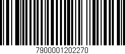 Código de barras (EAN, GTIN, SKU, ISBN): '7900001202270'